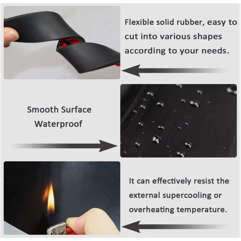 Rubber Adhesive DIY Gasket Protection Seal Strip, Waterproof, Weather Seal
