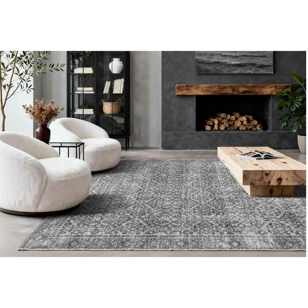 Latte Fog Gray Rug