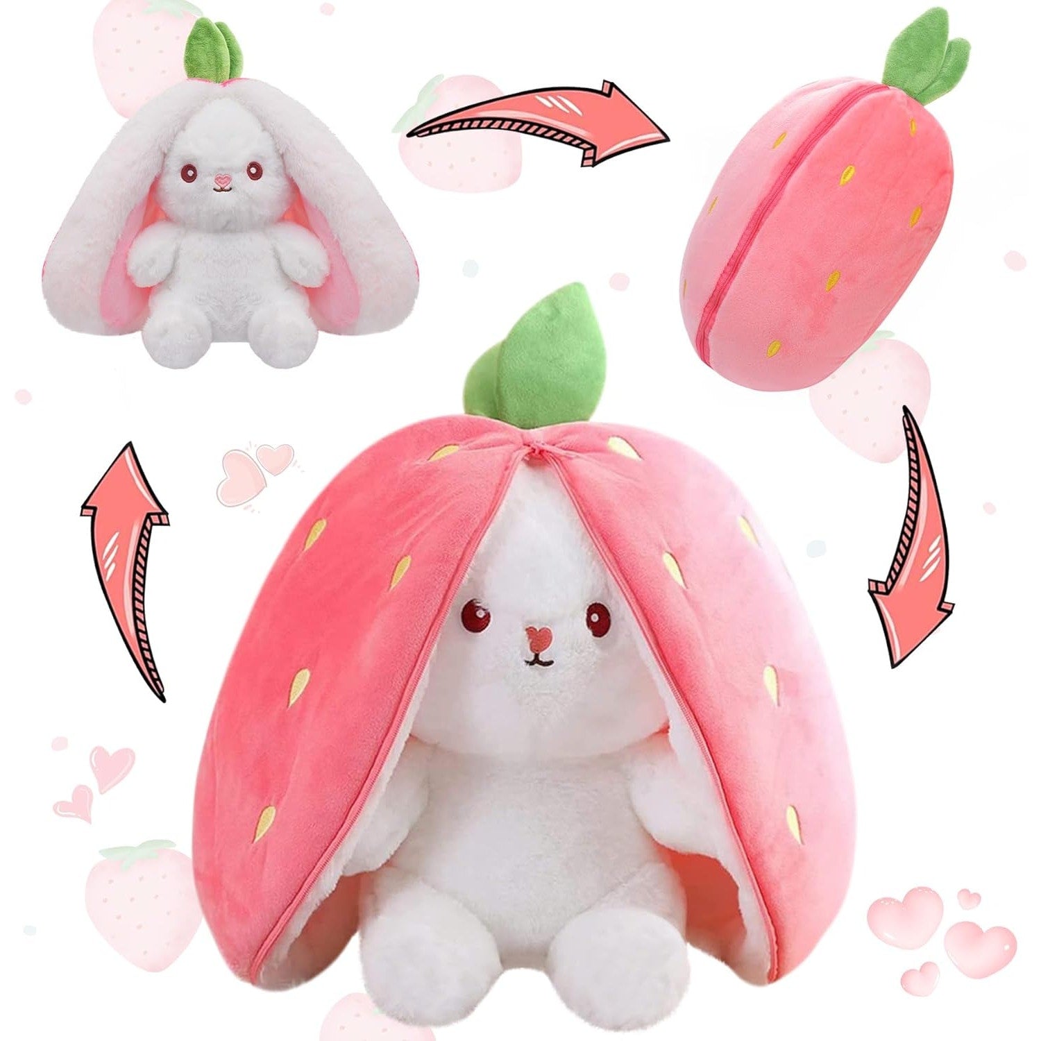 Bunny Stuffed Animal Reversible Cuddle Bunny
