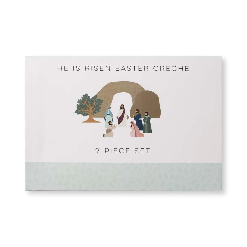 He Is Risen Easter Creche Set 9 Piece Set
