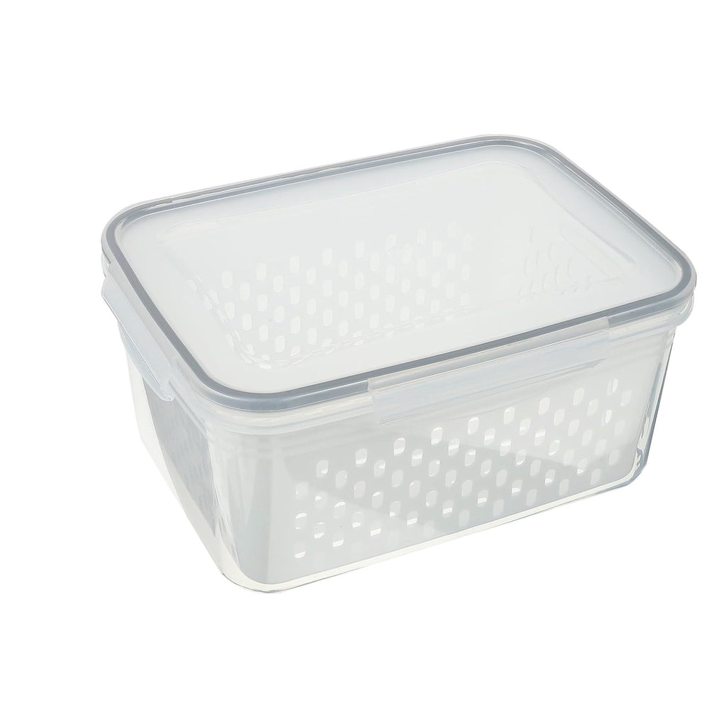 Food Storage Container with Drain Basket