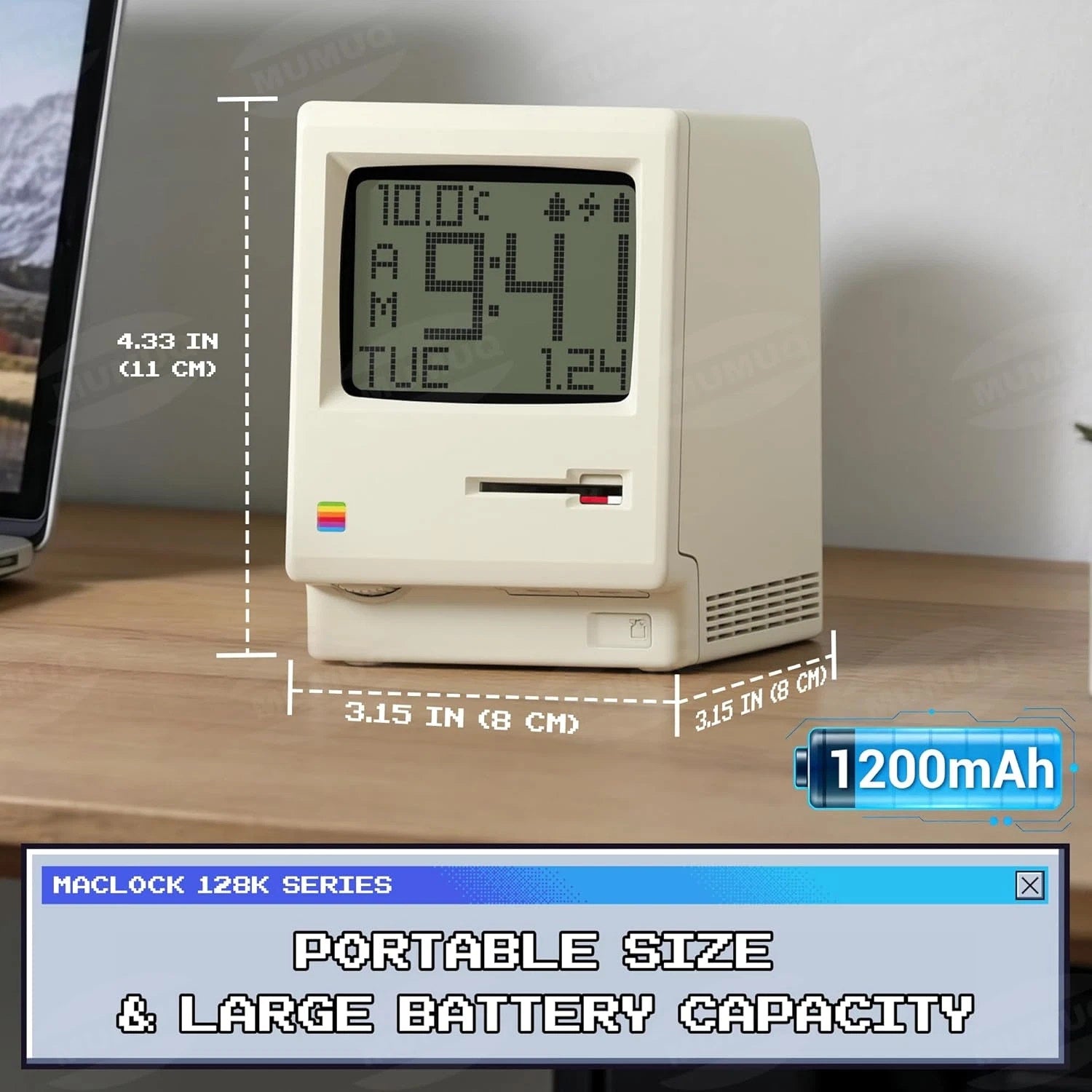 Maclock Retro Pixel Alarm Clock