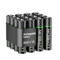 NICEBATT Rechargeable AAA Batteries16 Count