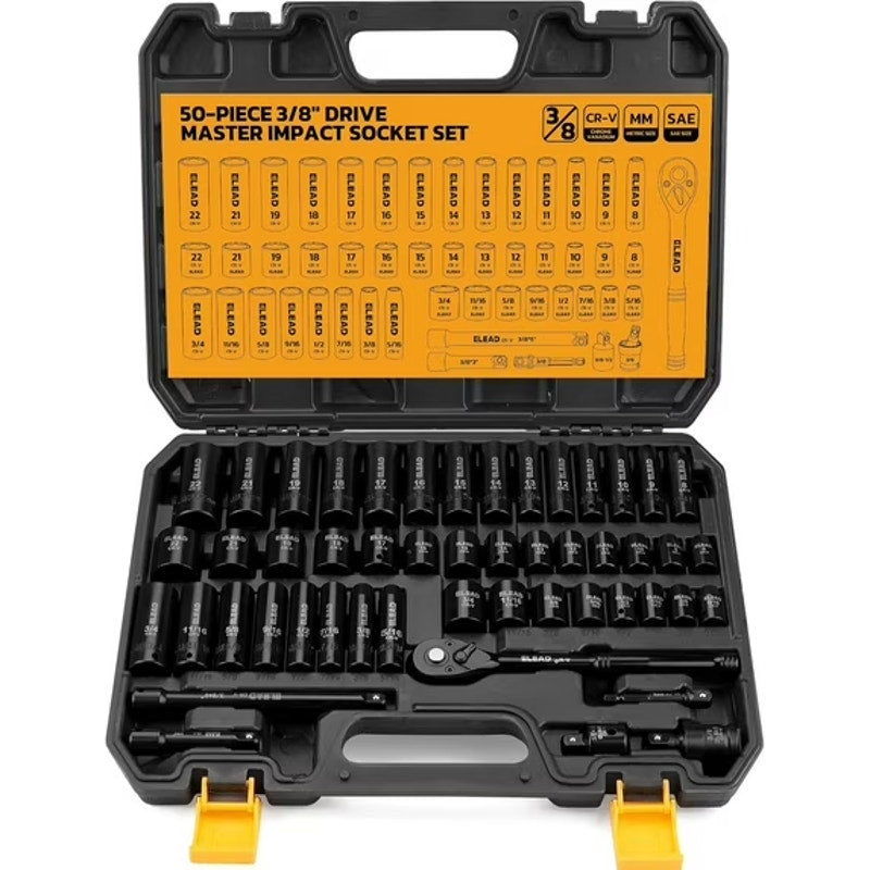 50-Piece Drive Master Impact Socket Set