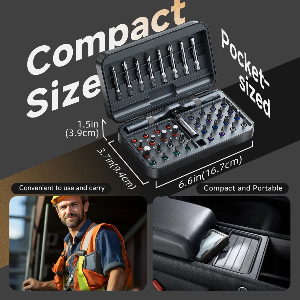 42-Piece Multi-Purpose Magnetic Ratchet Screwdriver Set