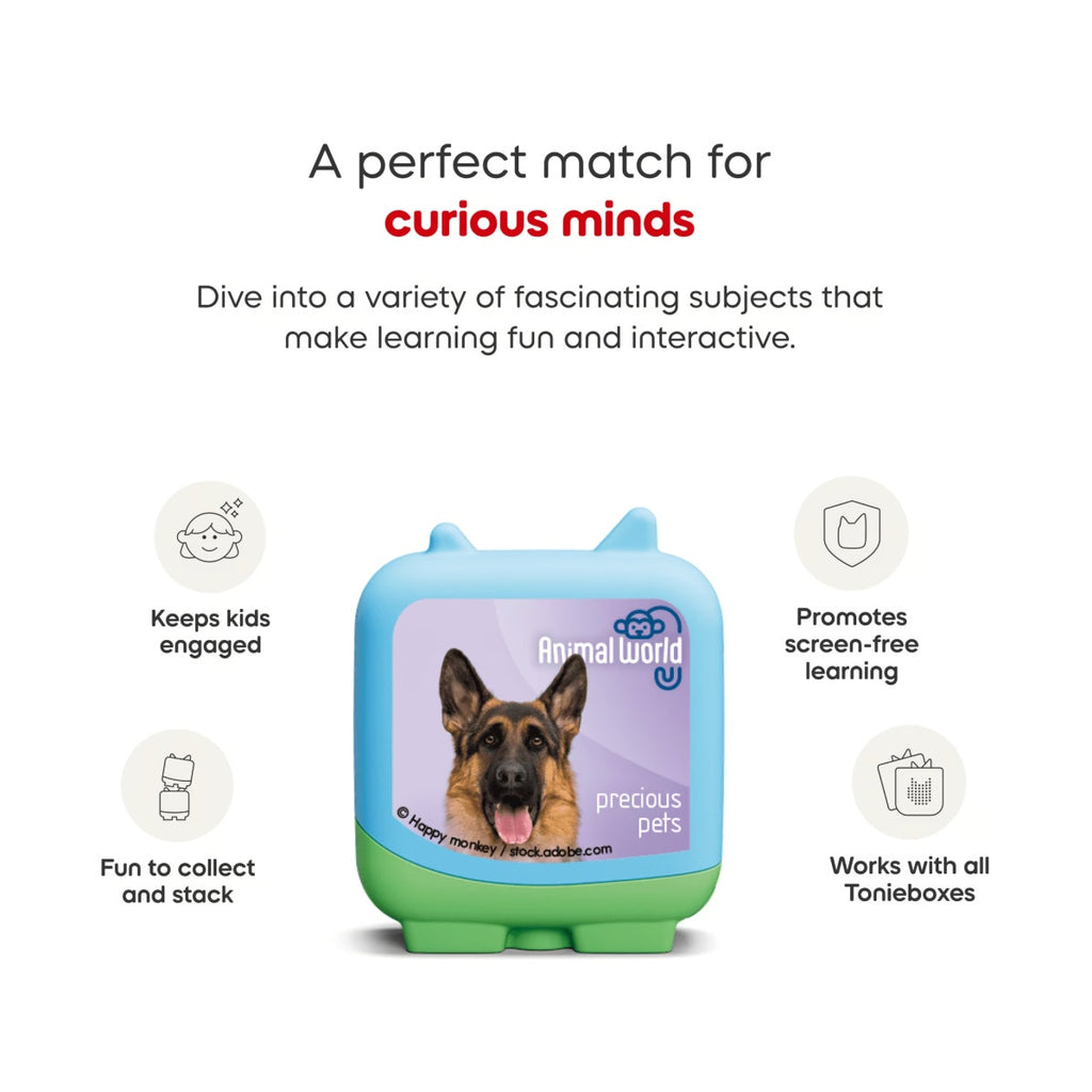 Tonies Animal World - Precious Pets Clever Set, 4 Pack