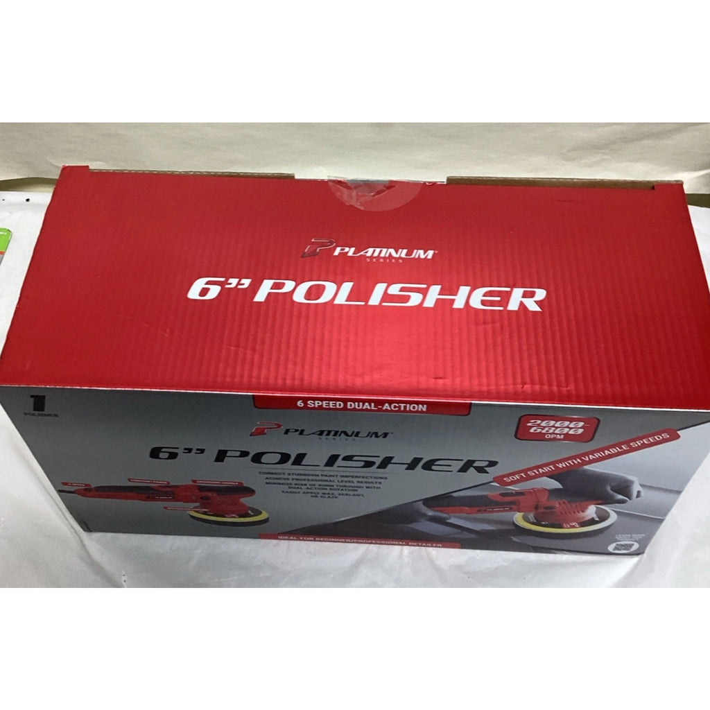 Platinum Series 6-in PROFESSIONAL DUAL-ACTION POLISHER / BUFFER 6-Speed 6800 OPM G