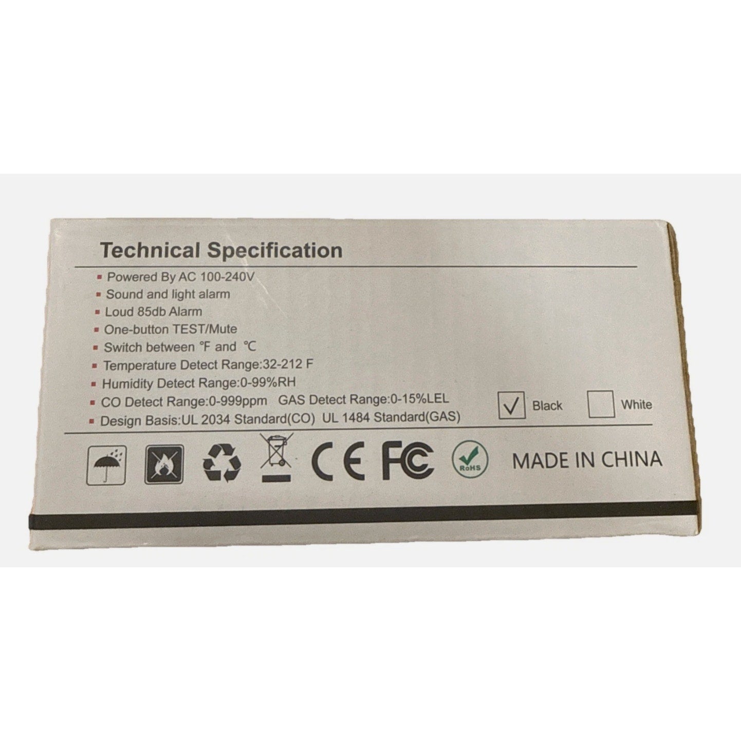 GC03 Combustible Gas and Carbon Monoxide Detector