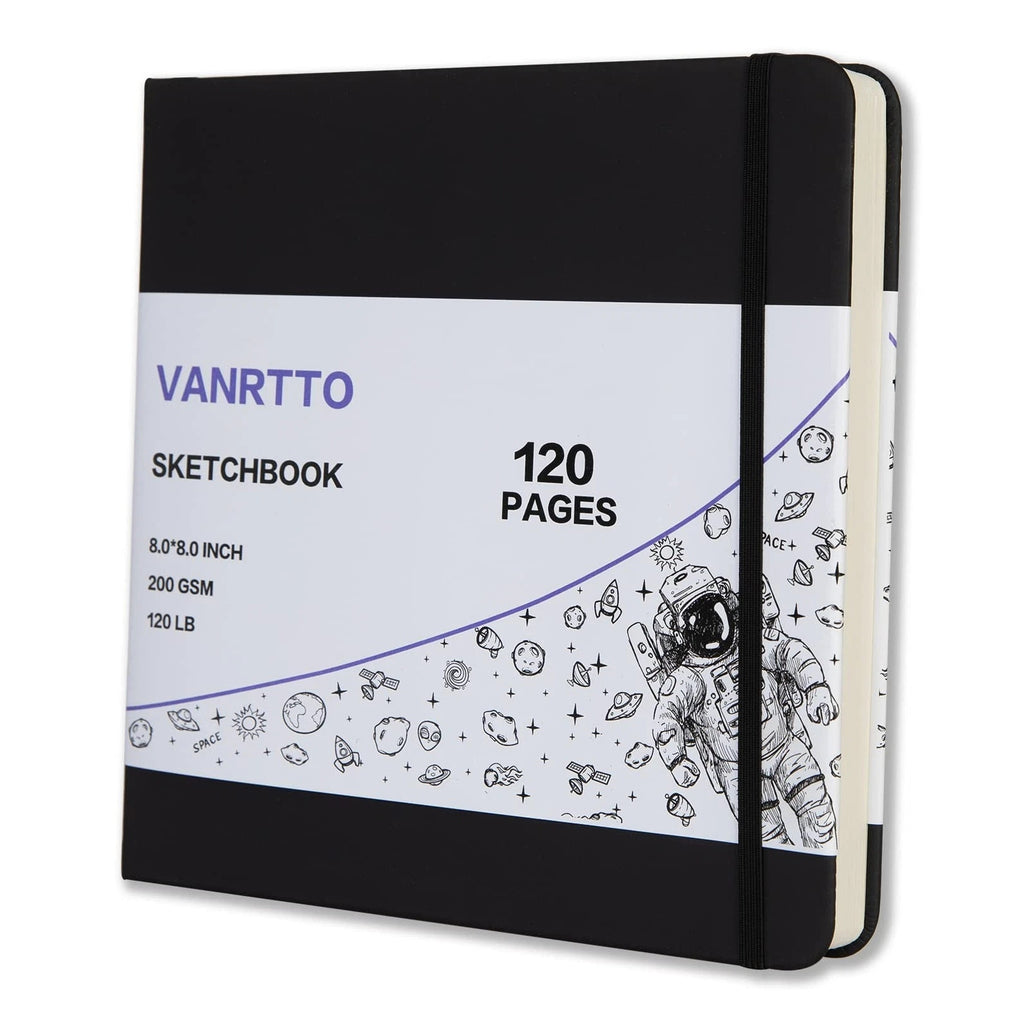 VANRTTO Hardcover Square Sketch Book