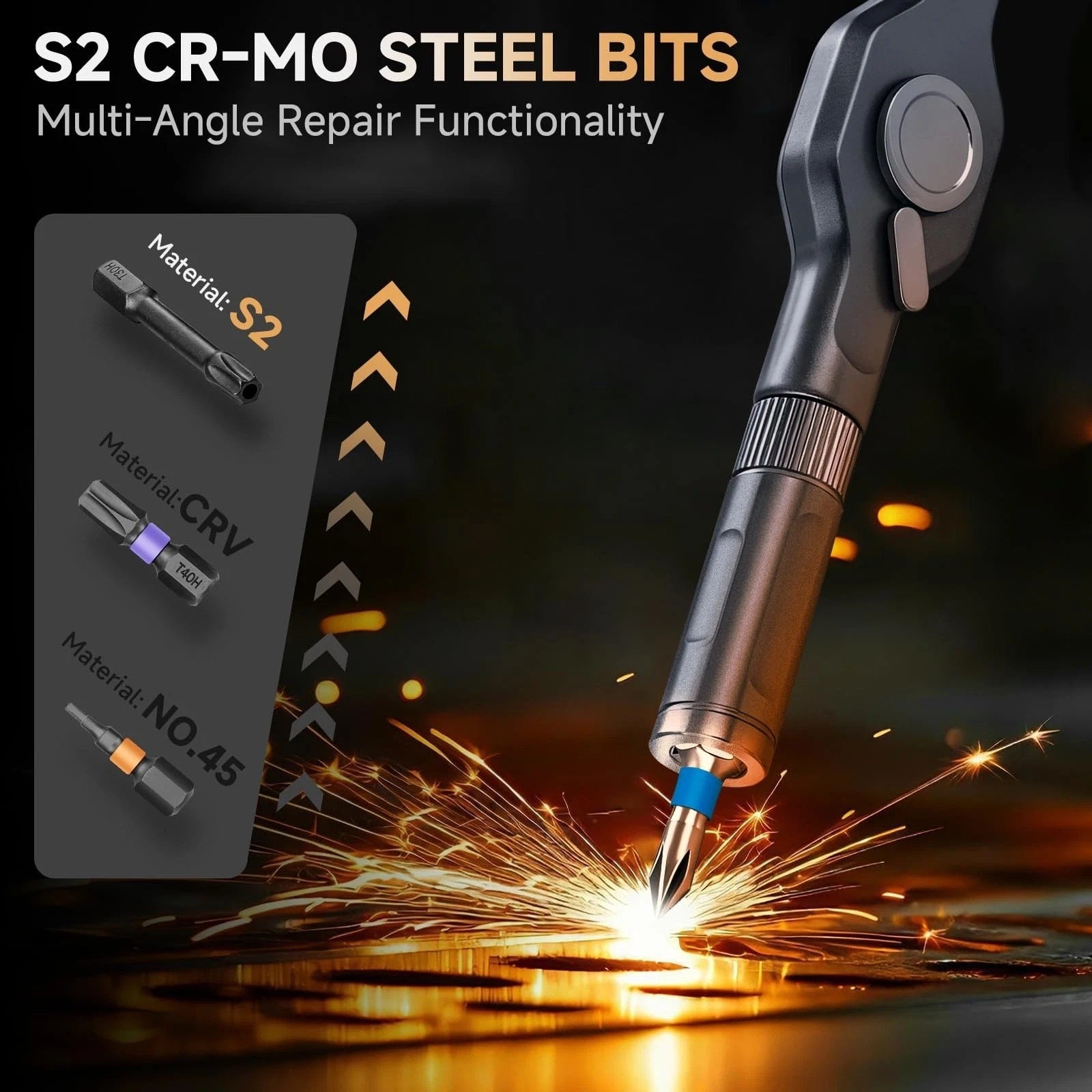 42-Piece Multi-Purpose Magnetic Ratchet Screwdriver Set