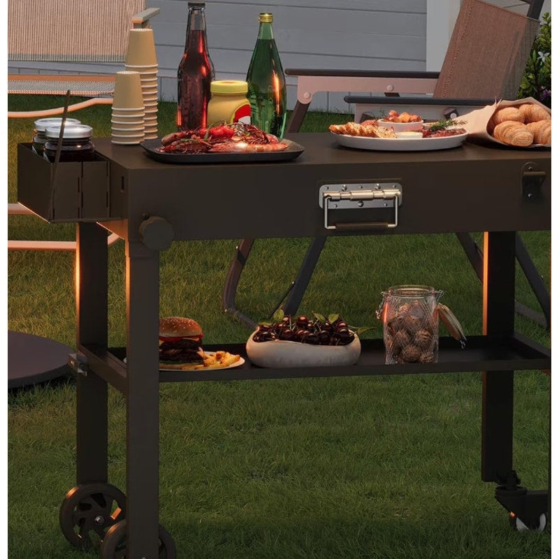 Multi-Purpose Portable Cart/Grill Table