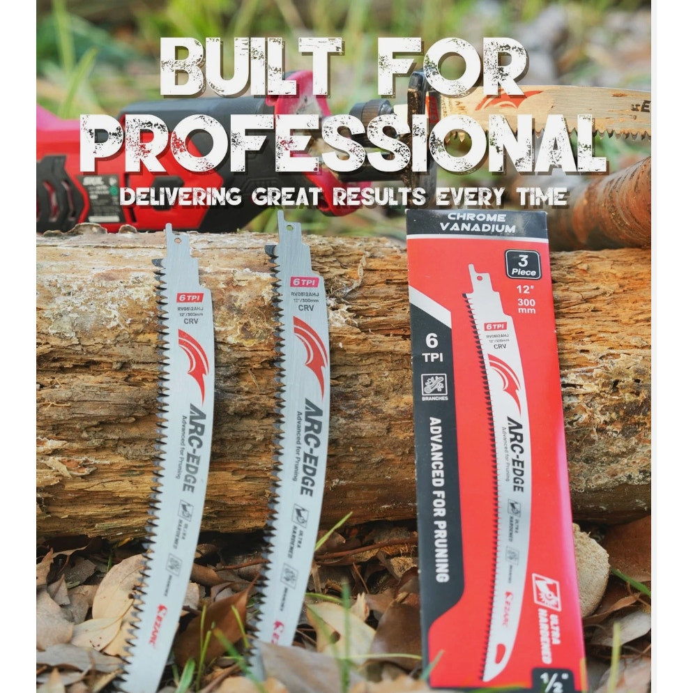 EZARC 15" Arc-Edge Reciprocating Saw Blades, 3-Piece Pack
