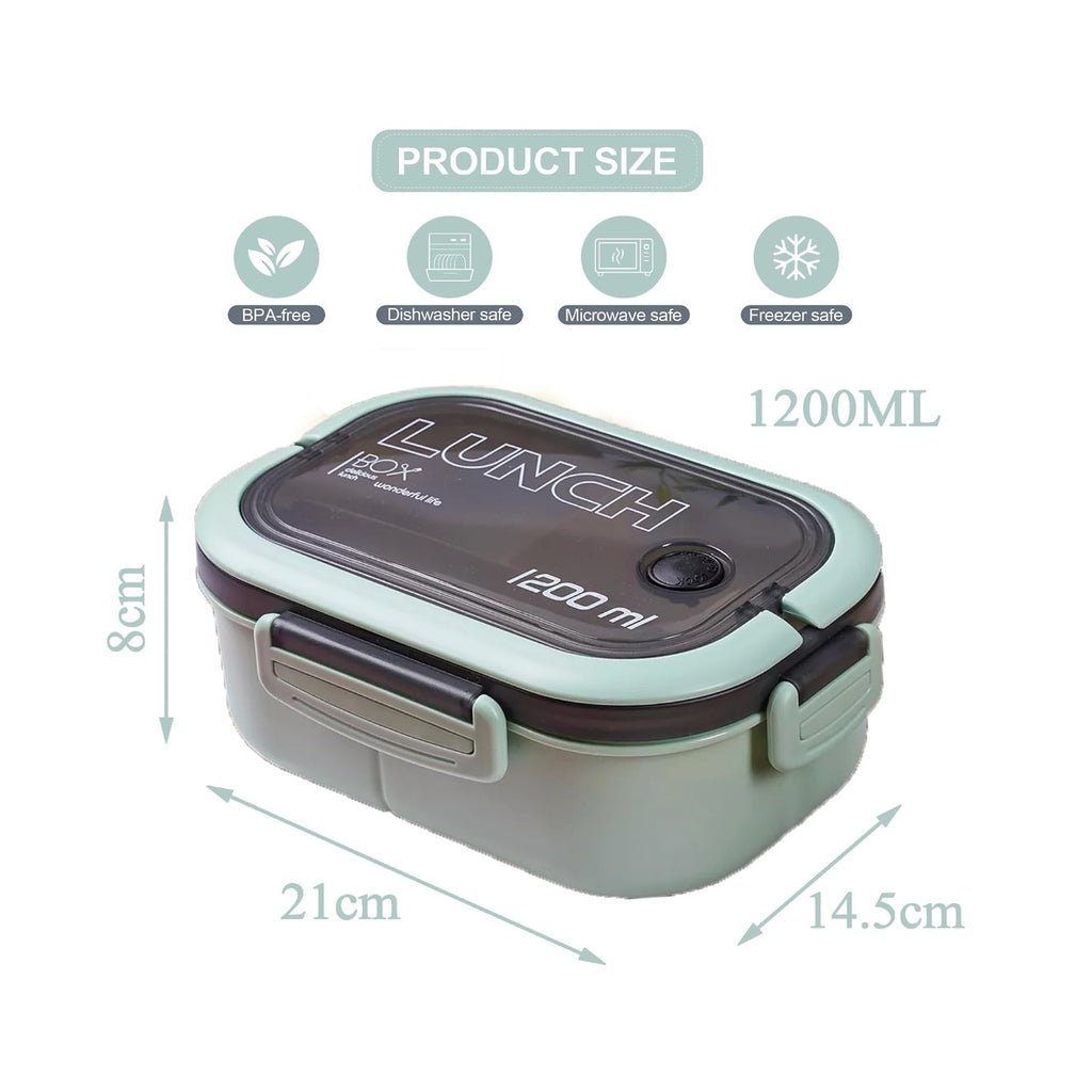 1200ml Bento Lunchbox 3 Compartments