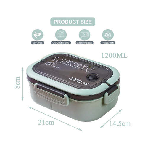 1200ml Bento Lunchbox 3 Compartments