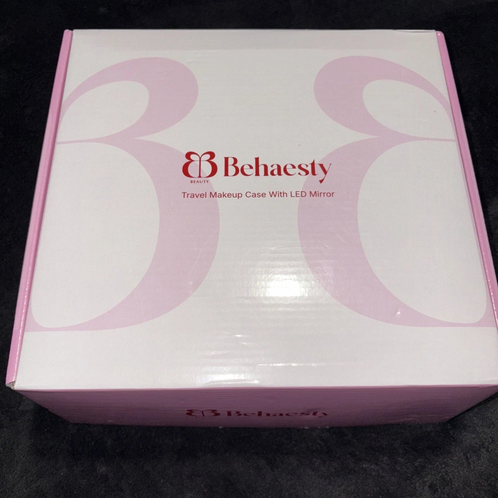 Behaesty Travel Makeup Bag with LED Lighted Mirror
