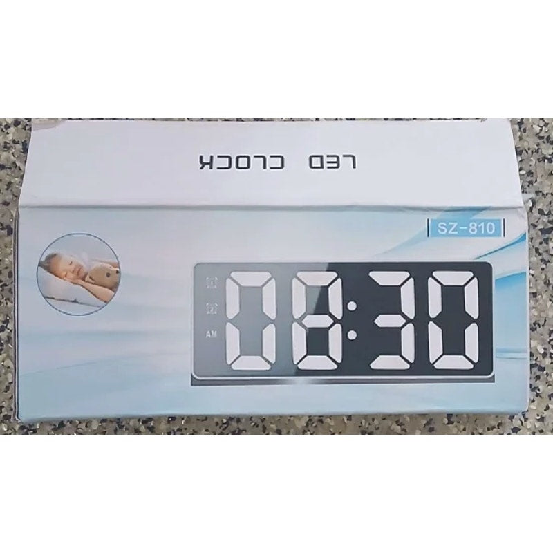 Digital Alarm Clock LED Desktop Clock Sound Control Time Display USB