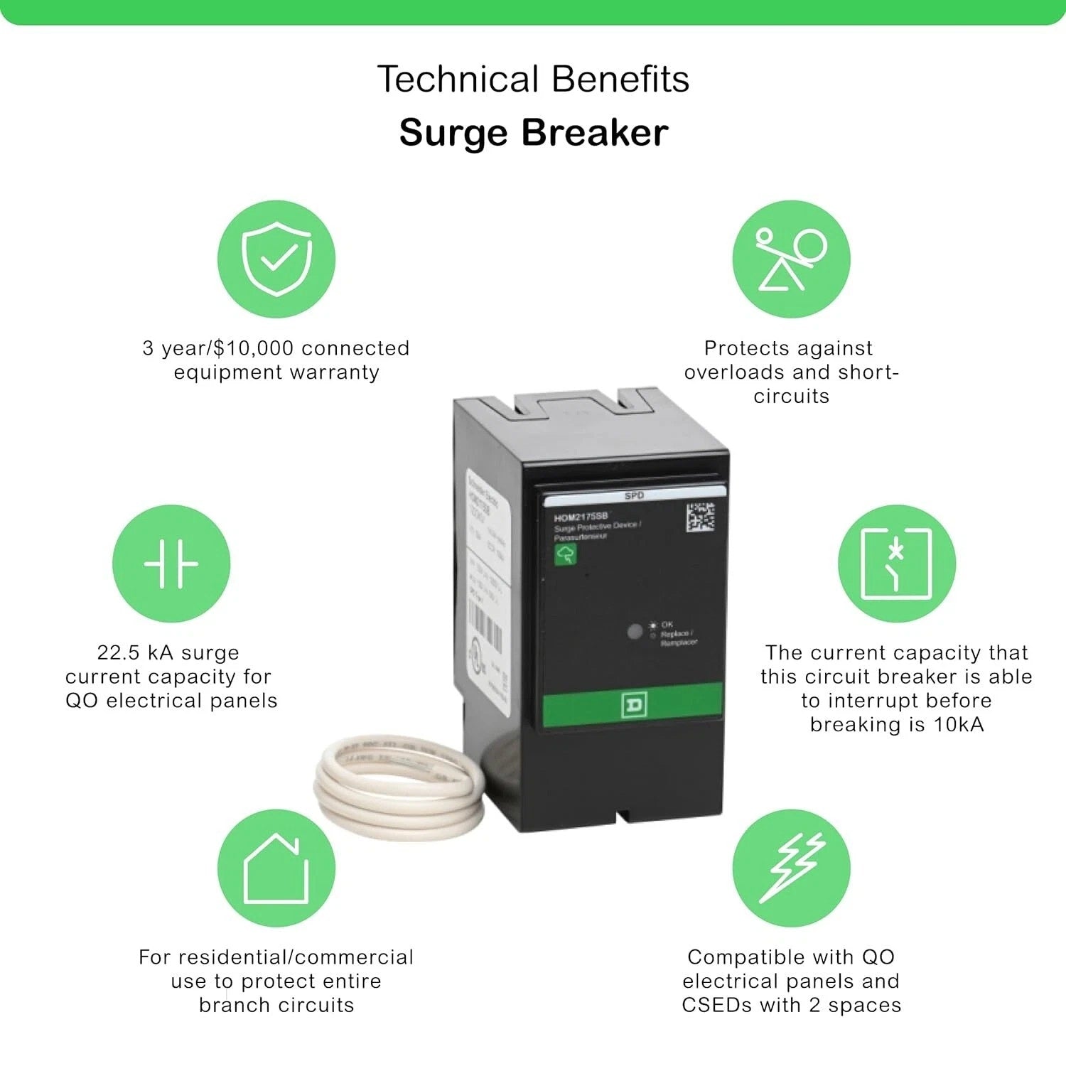 Square D Homeline SurgeBreaker / Surge Protective Device