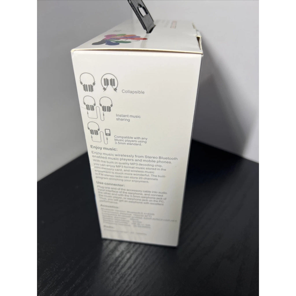 Q8 Wireless Stereo Micro Sd Player/fm Stereo Radio Headphone