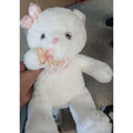 White Stuffed Bunny with Pink Bow and Butterfly Accessory