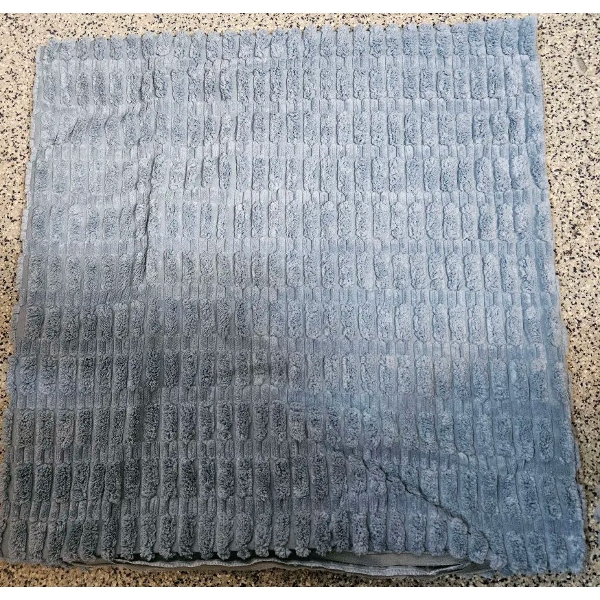 Fancy Home Blue Plush Throw Blanket