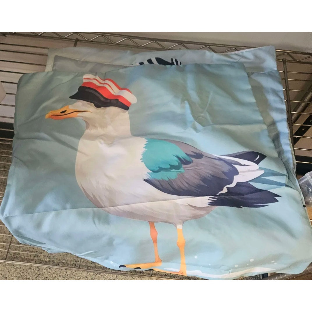 4 Coastal Seagull Pillowcases
