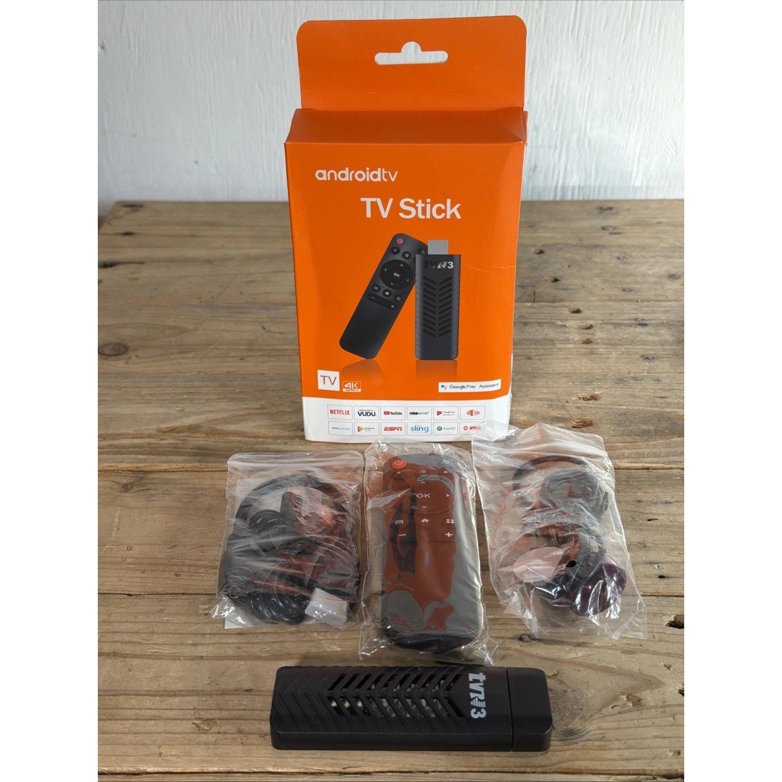 Android TVR3 Android TV Stick 8GB+128 Media Player Smart 4K TV Stick HD2.0 Wifi