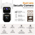 Dual-lens PTZ Outdoor WiFi Security Camera
