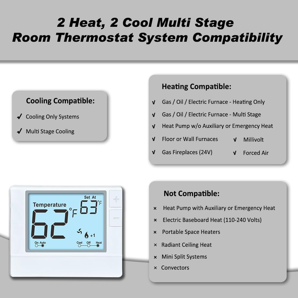 Pro1 IAQ T701 Non-Programmable Thermostat