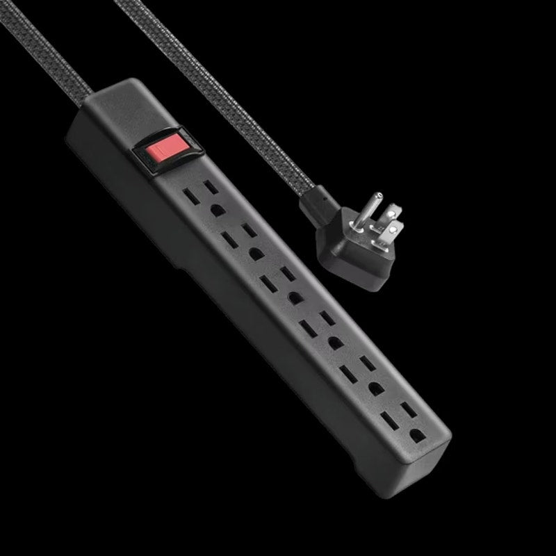 6-Outlet Indoor Power Strip with 8-Foot Cord