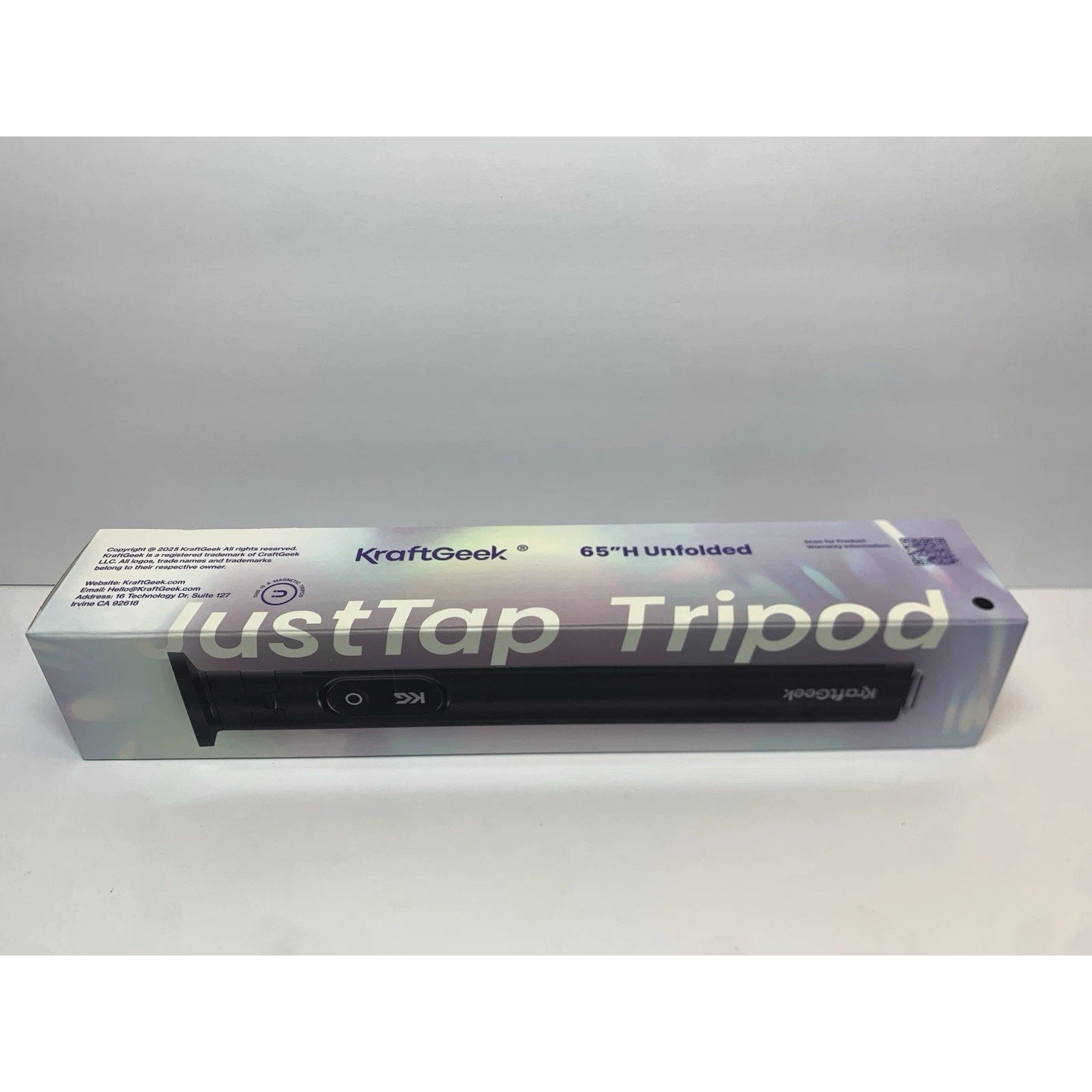 KraftGeek JustTap Magnetic Phone Tripod w/Magsafe – 65'' Automatic w/Remote