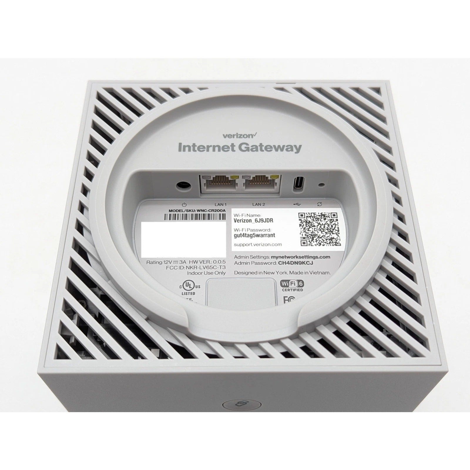 Verizon Internet Gateway WNC-CR200A 5G WiFi 6 Router