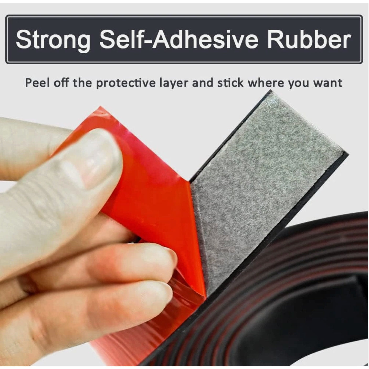 Rubber Adhesive DIY Gasket Protection Seal Strip, Waterproof, Weather Seal