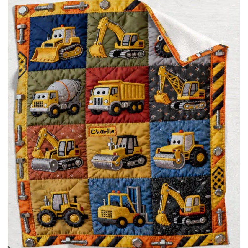 Construction Machines Blanket