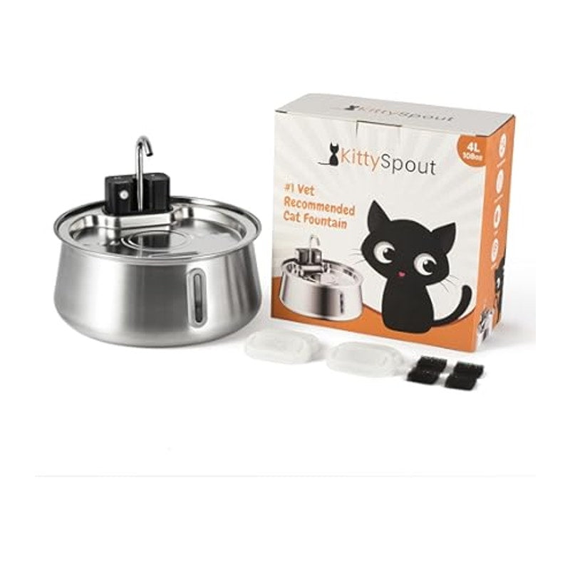 KittySpout Stainless Steal Cat Fountain
