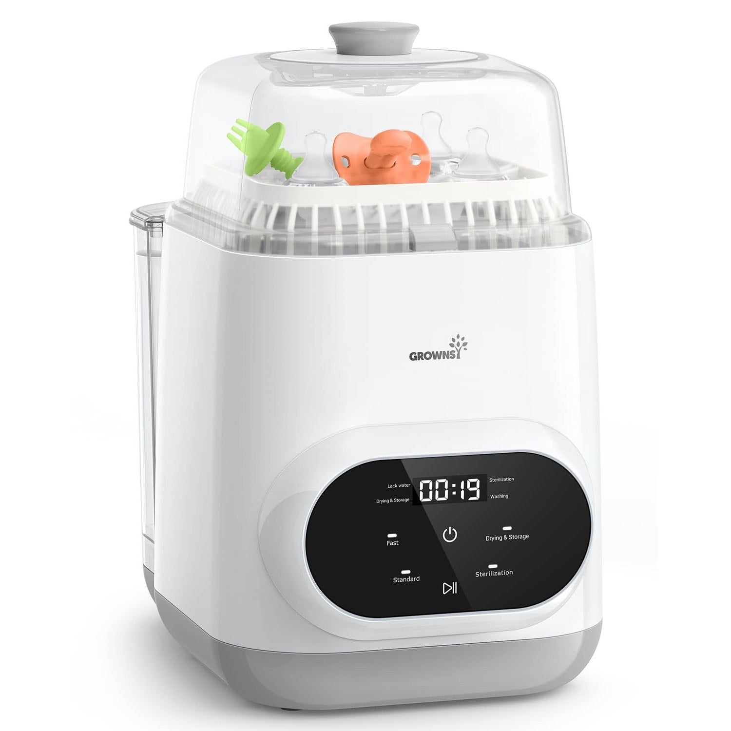 Grownsy EaseClean Bottle Washer | All-in-One and White