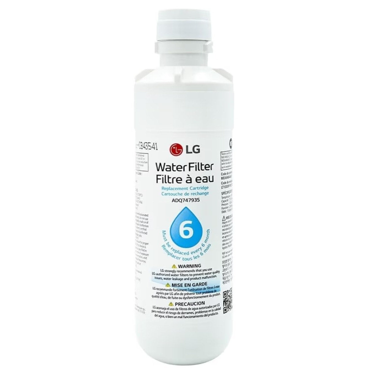 LG LT1000P2 6-Month / 200 Gallon Refrigerator Replacement Water Filter