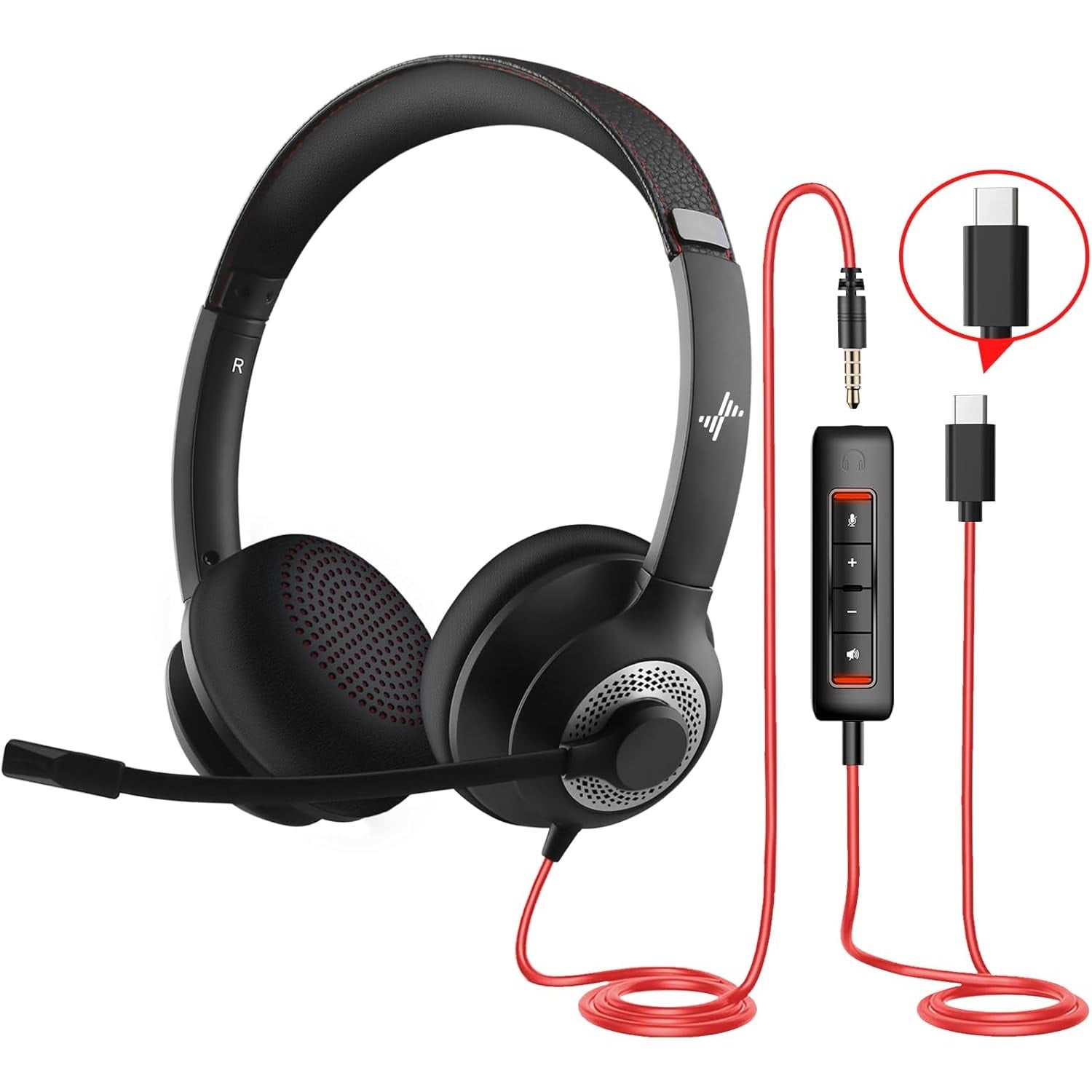 JIAMQISHI USB Headset with Microphone for PC