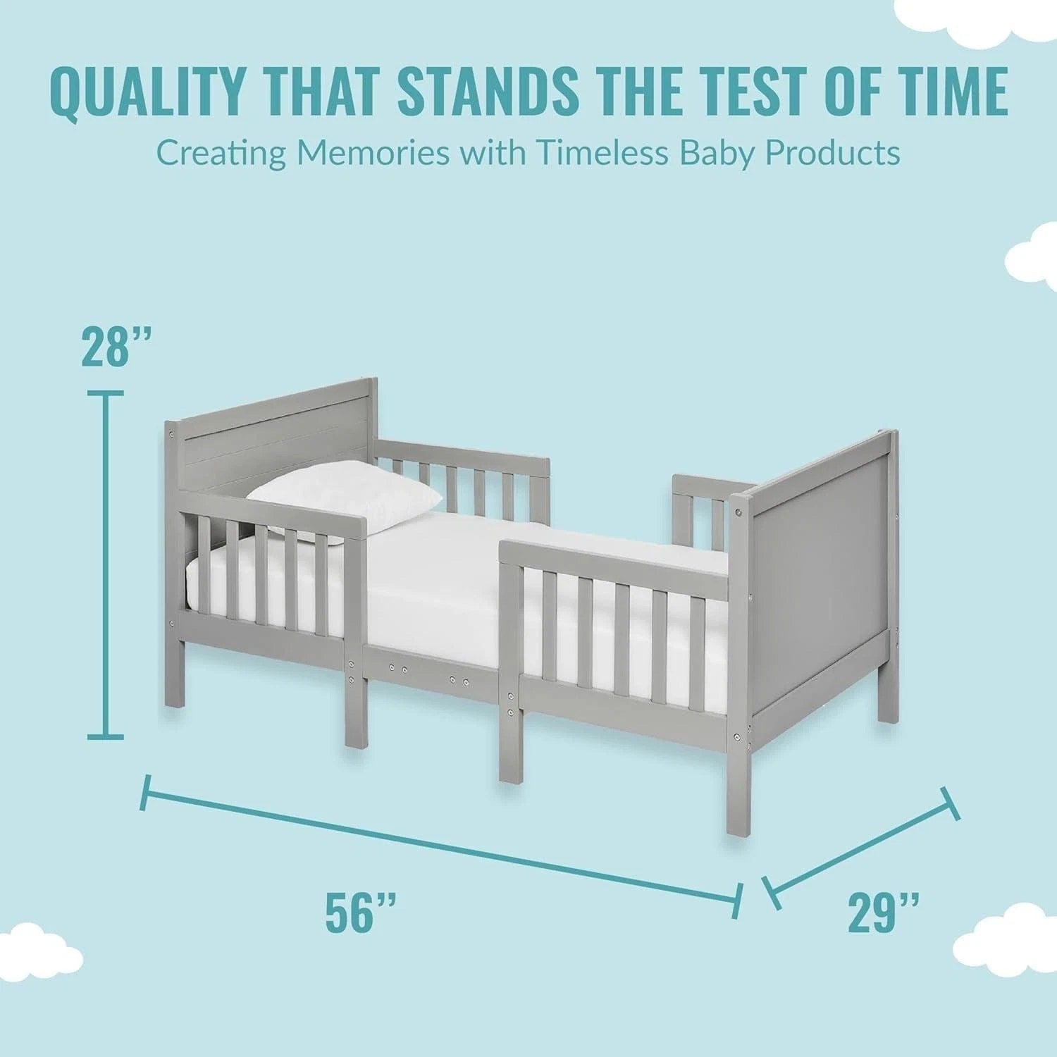 Hudson 3 in 1 Convertible Toddler Bed