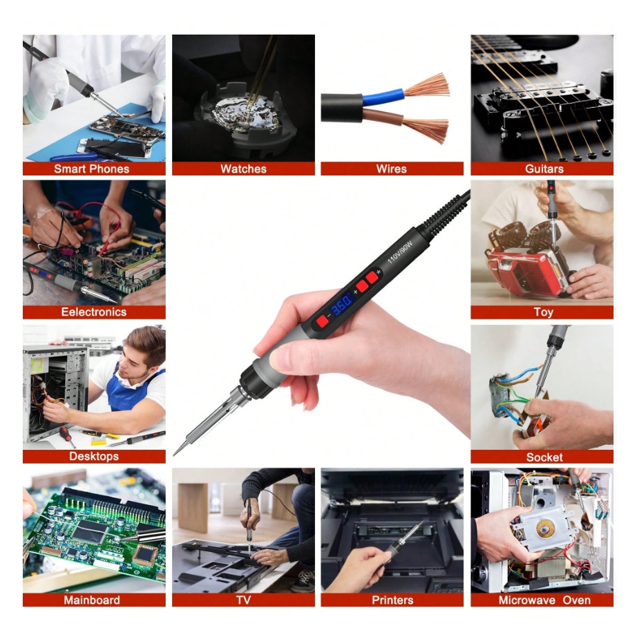 HX5 90W Digital Display Soldering Iron Kit