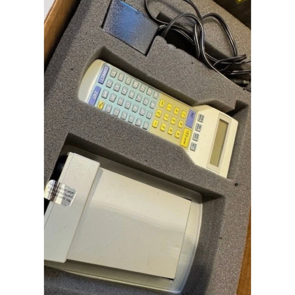 A.C. Nielson Telxon White Wireless Handheld LCD Display Bar Code Scanner