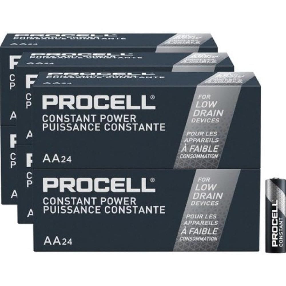 24 Pack Duracell Procell Constant AA alkaline batteries