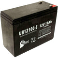 UpStart UB12100-S Universal Sealed Lead Acid Battery Replacement 12V, 10Ah, F2