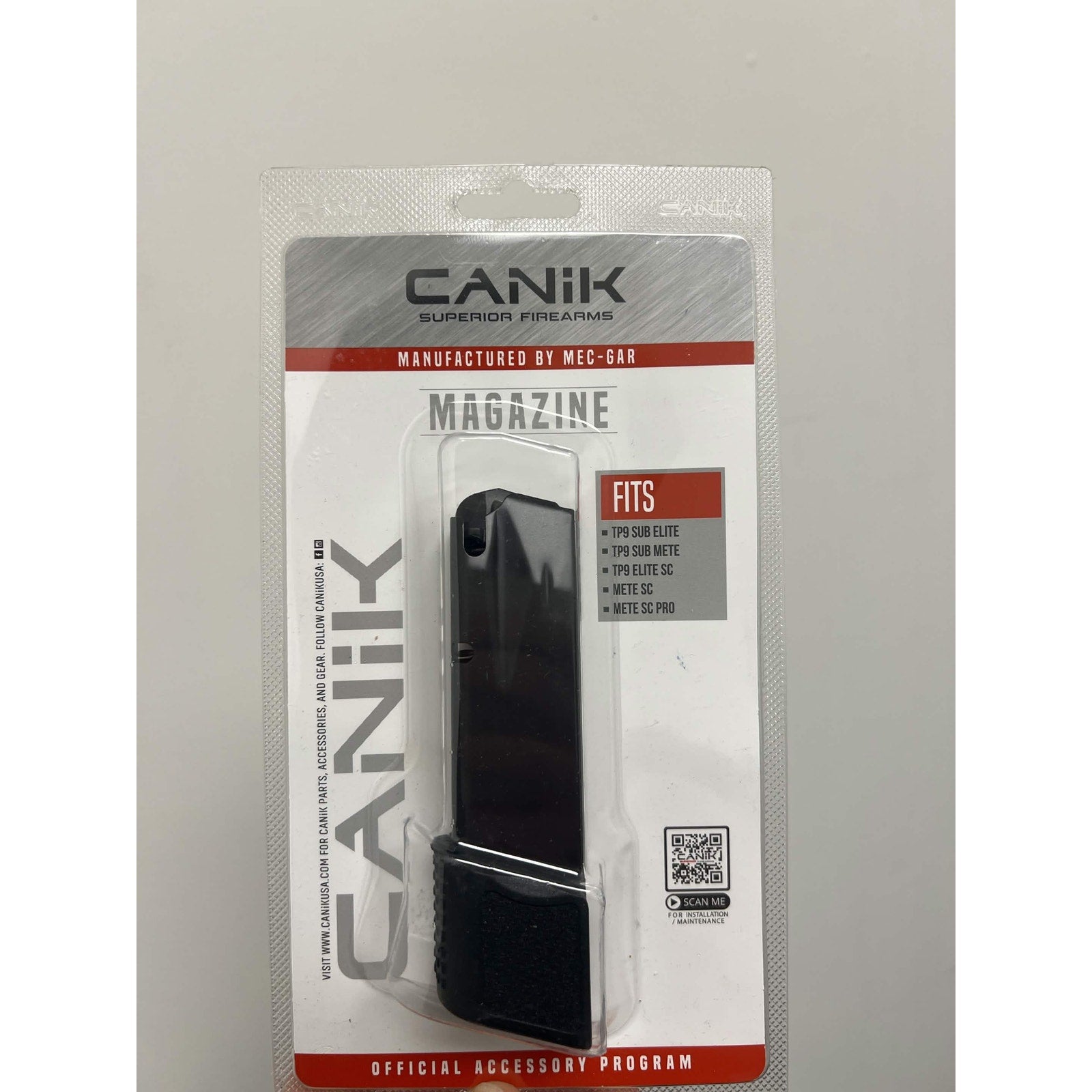 Century Arms Canik w/ Finger Rest Baseplate, Black