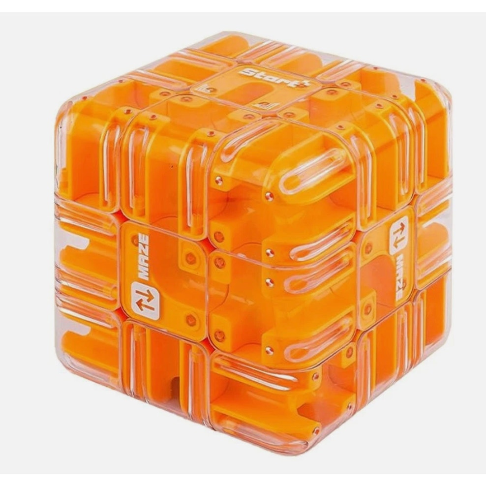 3D Maze Cube Puzzle-Large Labyrinth Ball Game with 6-Side Challenge Fidget Toy