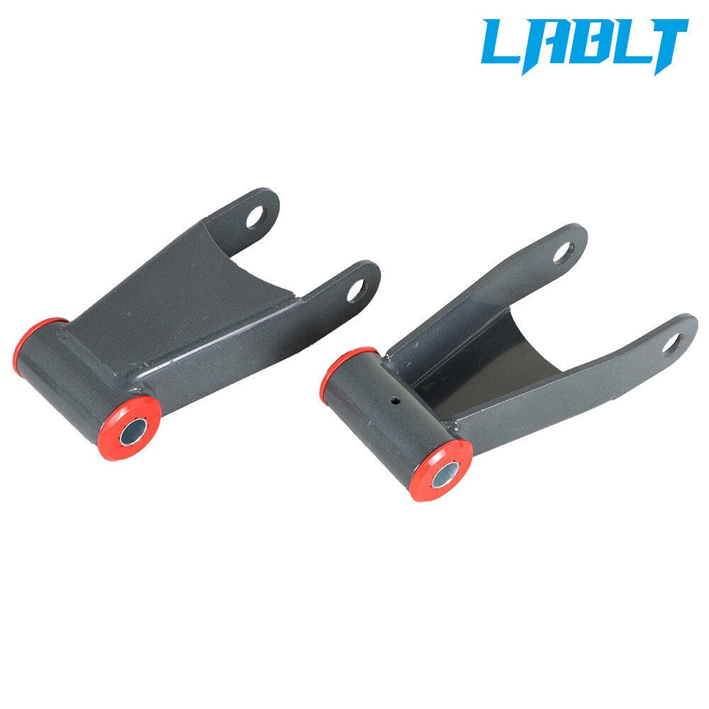 LABLT 2" Rear Drop Shackle Lowering Kit For 1999-2007 Ford F250 F350 Super Duty