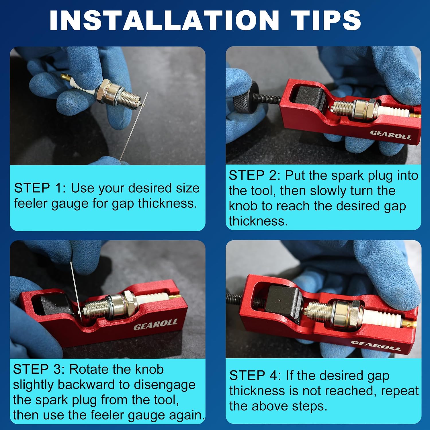 GEAROLL Spark Plug Gap Tool