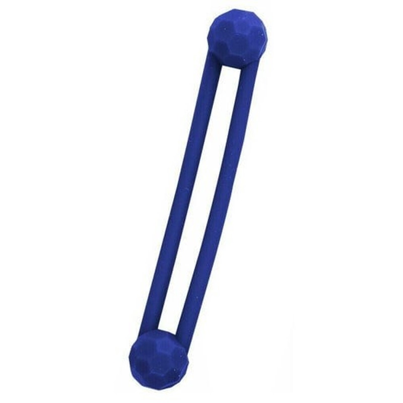 Plasdent 206IT-2X Dental Instrument Ties Silicone Blue 6/Pk