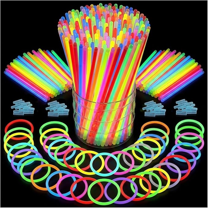 100PCS Glow Sticks Bulk Party Pack
