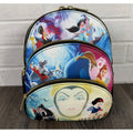 Loungefly Disney Princesses & Villains Scenes Mini Backpack 3 Zipper NWT