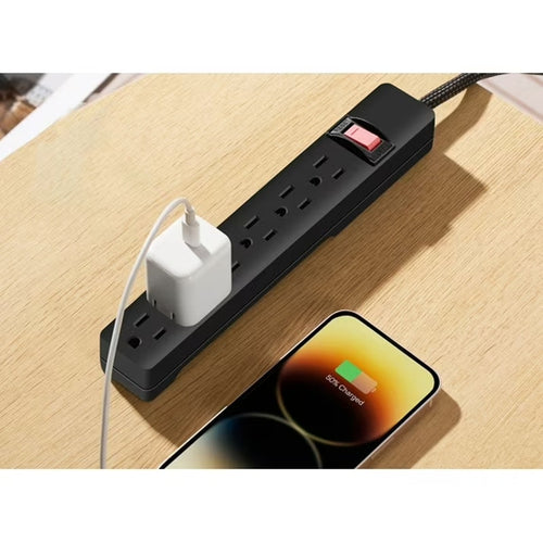 6-Outlet Indoor Power Strip with 8-Foot Cord